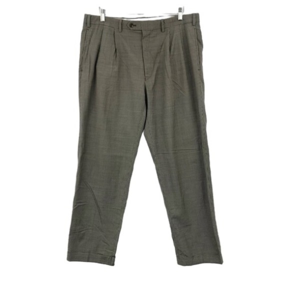 Lauren Ralph Lauren Pants - Lauren Ralph Lauren Women’s Houndstooth Dress Pants Vintage Pleated Wool Slacks